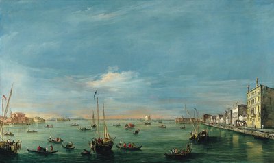 Blick auf den Giudecca-Kanal und die Zattere von Francesco Guardi